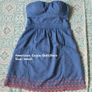 American Eagle Outfitters Strapless Dress